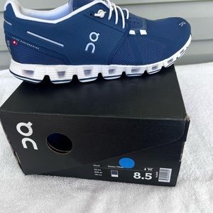 On Cloud Denim White 8.5 clouds